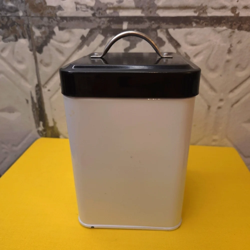 Cat Treat Storage Container in a Geometric Cat Design